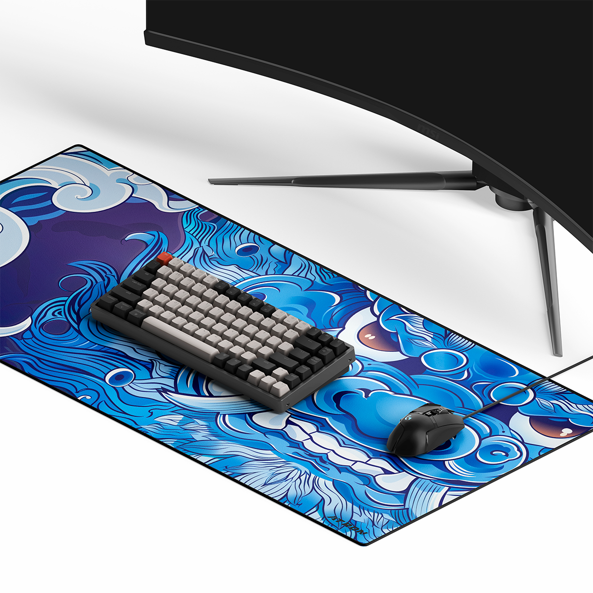 Mousepad - Blue Oni Rage