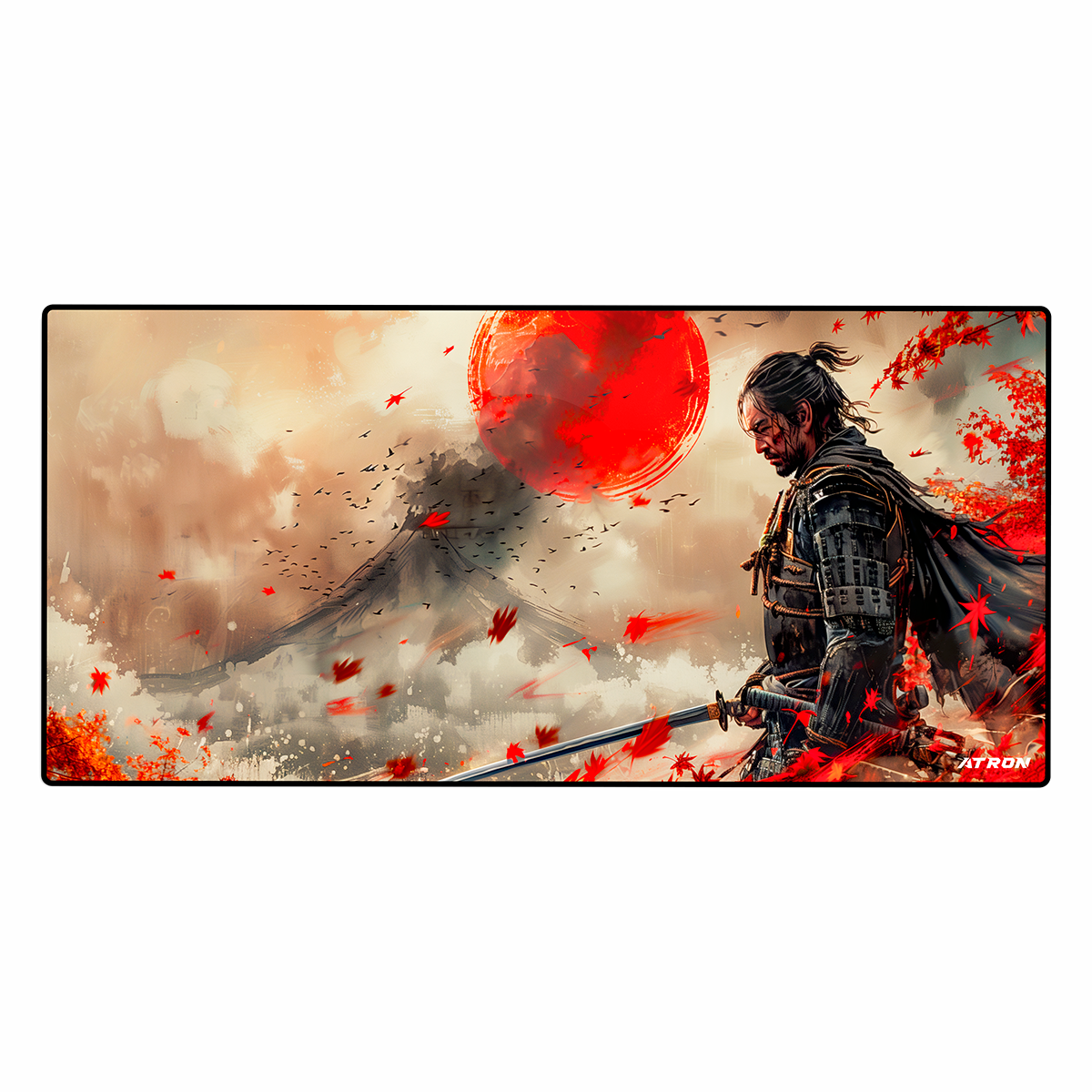 Mousepad - Red Moon Samurai