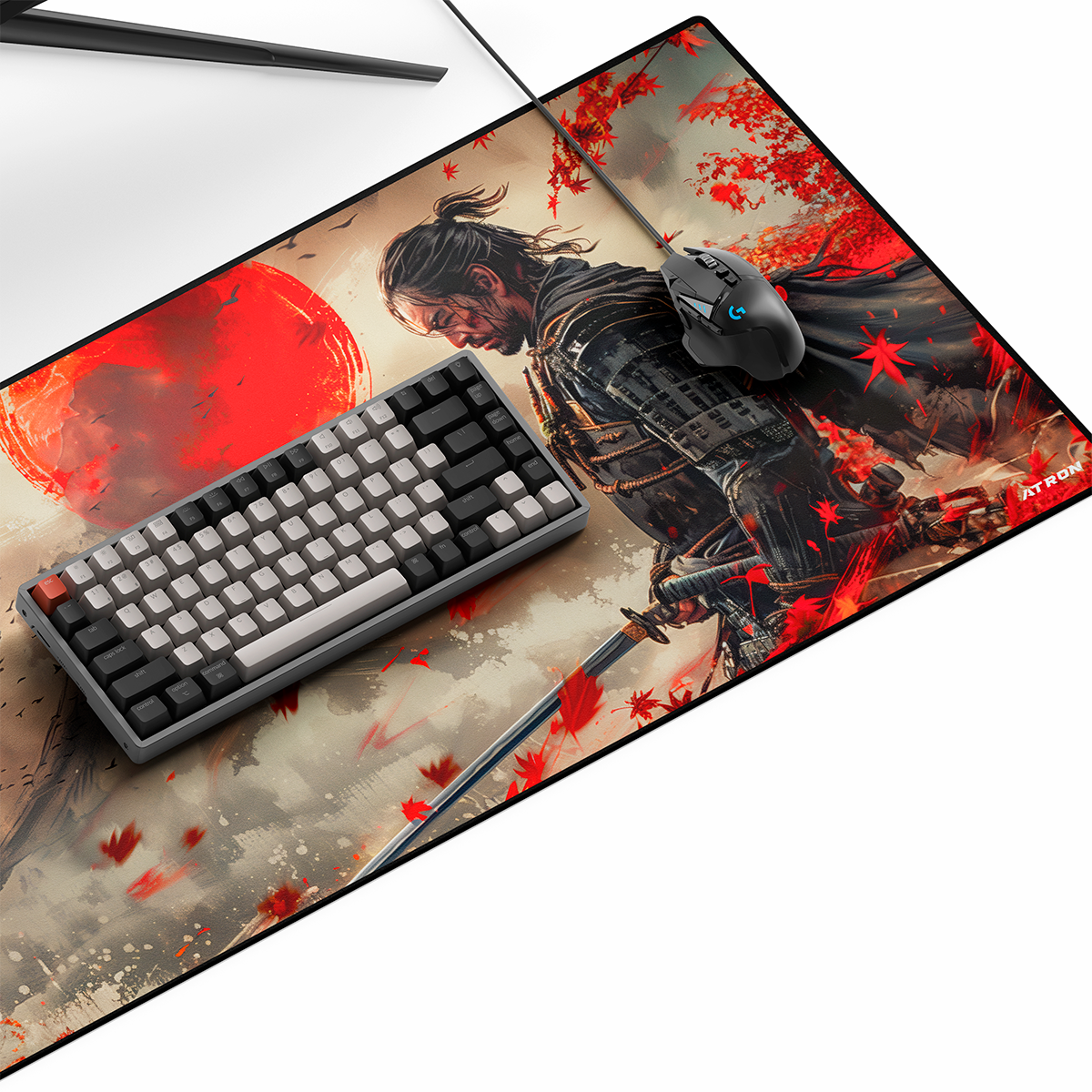 Mousepad - Red Moon Samurai