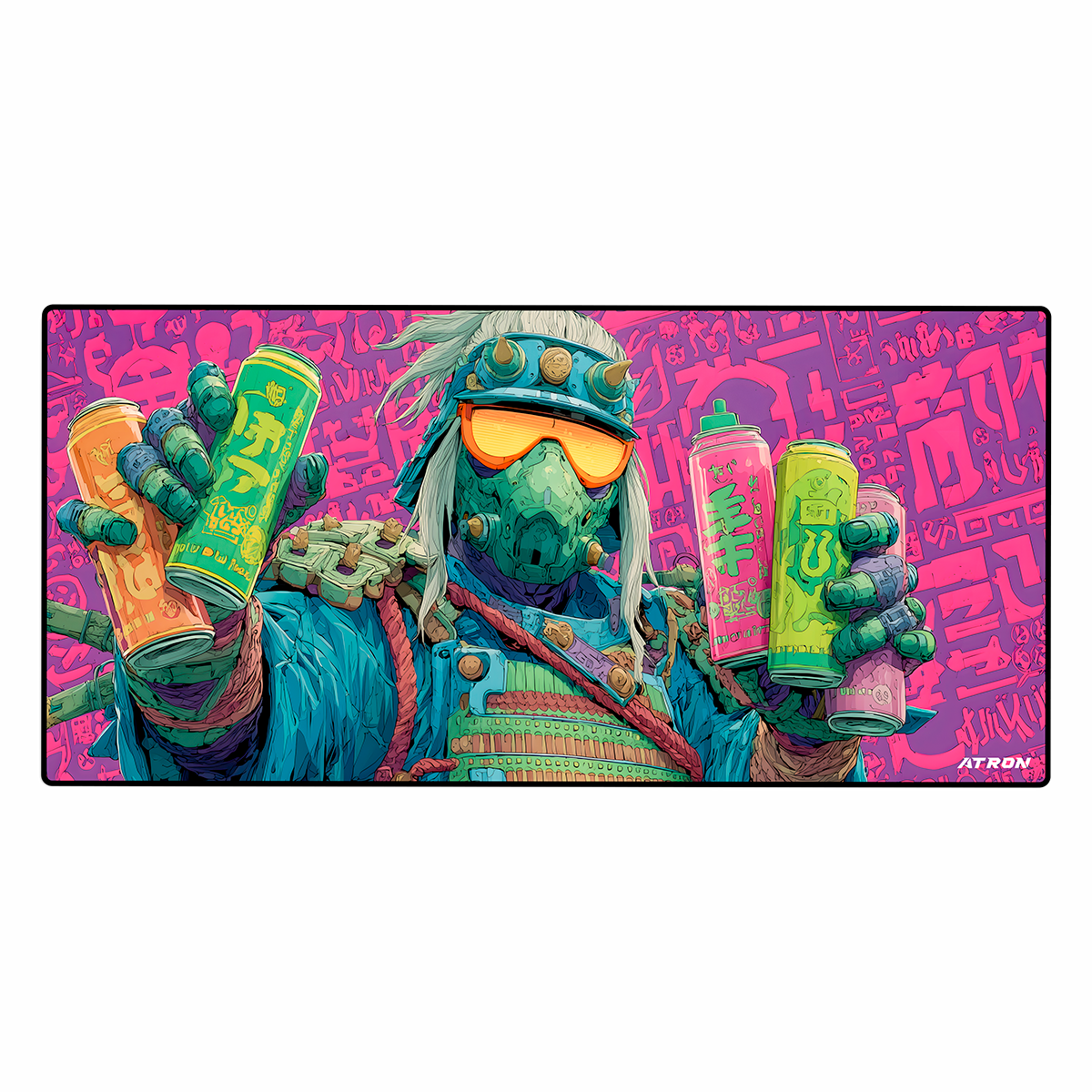 Mousepad - Samurai Neon