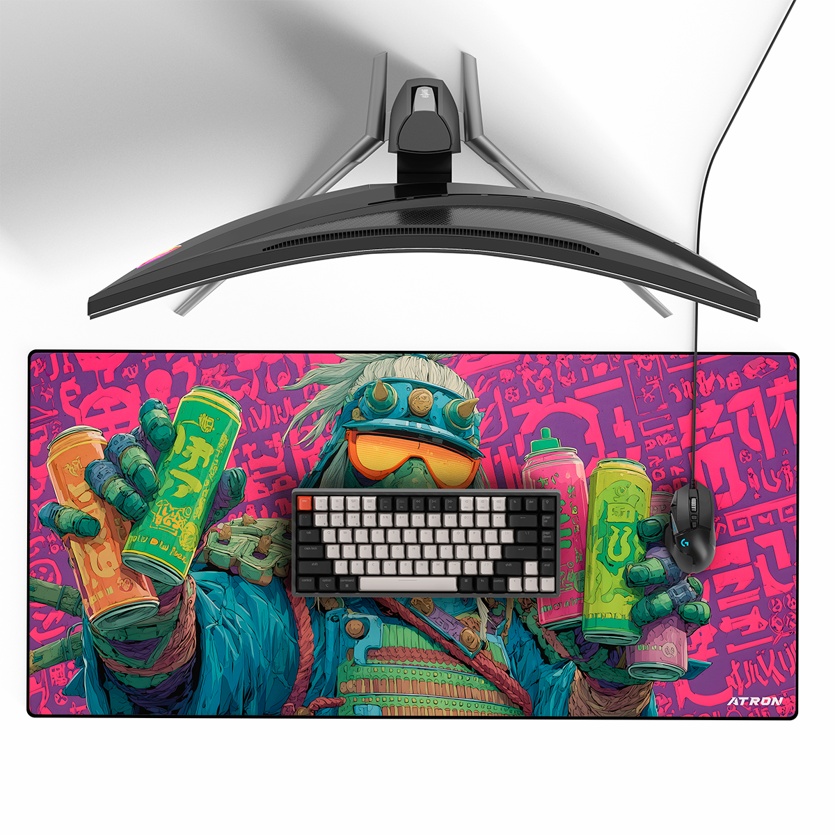 Mousepad - Samurai Neon