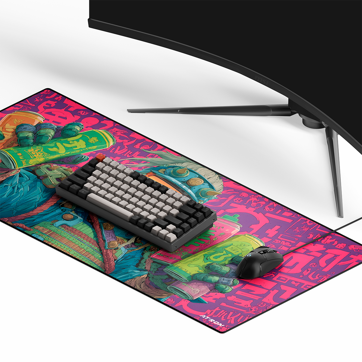 Mousepad - Samurai Neon
